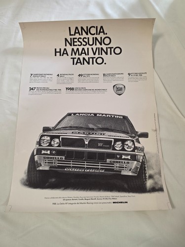 Poster originale 1989 lancia - poster,